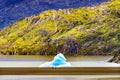 Blue Iceberg Grey Lake Torres del Paine National Park Chile Royalty Free Stock Photo