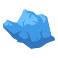 Blue iceberg icon isometric vector. Arctic peak