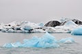 Blue iceberg in Jokulsarlon lagoon Royalty Free Stock Photo
