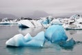 Blue Iceberg in Jokulsarlon Lagoon, Iceland Royalty Free Stock Photo