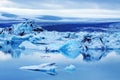 Blue Iceberg at Jokulsarlon Lagoon Iceland