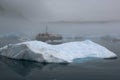 Blue Icebergs in Greenland Royalty Free Stock Photo