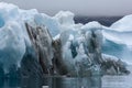 Blue Icebergs in Greenland Royalty Free Stock Photo