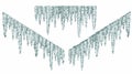 Blue icicles Royalty Free Stock Photo