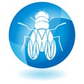 Blue Icon - Fly Royalty Free Stock Photo