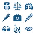 Blue icon set 13