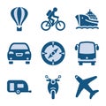 Blue icon set 20