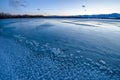 Blue Icy Lake Royalty Free Stock Photo