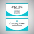Abstract Proffesional card, Blue professional visiting card for the businessman, visiting card design,