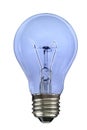 Blue incandescent colorful Light bulb illustration Royalty Free Stock Photo