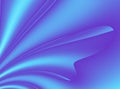 Blue indigo modern abstract fractal background illustration with stylized ribbons, petals or draping. Soft smooth elegant art. Cre