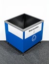Blue Industrial Bin for Mixed Recyclables Royalty Free Stock Photo