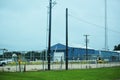 Blue Industrial Building Royalty Free Stock Photo