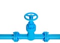 Blue Industrial pipe Royalty Free Stock Photo