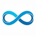 Blue Infinity Symbol Royalty Free Stock Photo