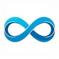 Blue Infinity Symbol Royalty Free Stock Photo