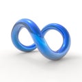 Blue infinity symbol Royalty Free Stock Photo