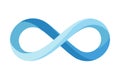 Blue Infinity Symbol Vector Royalty Free Stock Photo