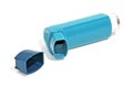 Blue inhaler Royalty Free Stock Photo