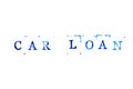 Blue ink of rubber stamp in word car loan on white paper background Royalty Free Stock Photo