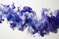 Blue ink in water abstract background Royalty Free Stock Photo