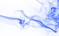 Blue ink water color. blue smoke abstract on white background for design Royalty Free Stock Photo