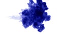 Blue ink on white background. 3d render, with luma matte. 16