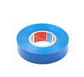 Blue insulating tape isolated Royalty Free Stock Photo