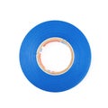 Blue insulating tape isolated Royalty Free Stock Photo