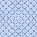 Blue Interlaced Circles Textured Fabric Background Royalty Free Stock Photo