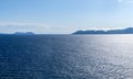 Blue Ionian sea landscape view on Lefkada Greece Royalty Free Stock Photo