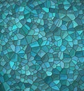 Blue Irregular Mosaic Pattern