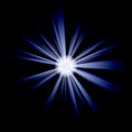 Blue irregular star Royalty Free Stock Photo