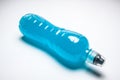 Blue isotonic drink Royalty Free Stock Photo