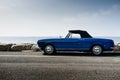 Blue italian vintage convertible