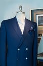 Blue Jacket, White Shirt and Handkerchief Royalty Free Stock Photo