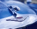 Blue Jaguar vintage car