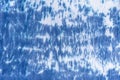 Blue Japanese Style Shibori Tie Dye Design Royalty Free Stock Photo