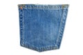 Blue jean back pocket Royalty Free Stock Photo