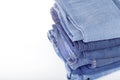 Blue jean background .Blue denim jeans texture. Jeans background. Space for text