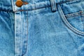 Blue jean denim textured, a sturdy cotton twill fabric