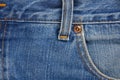 Blue Jean Detail Royalty Free Stock Photo