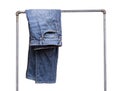 Blue jean pants Royalty Free Stock Photo