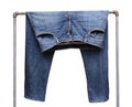 Blue jean pants Royalty Free Stock Photo