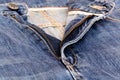 Blue jean pants Royalty Free Stock Photo