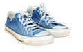 Blue jean sneaker Royalty Free Stock Photo