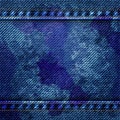 Blue jean texture background vector illustration. EPS 10