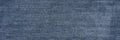 Blue jean texture. Blank cloth textile. Soft fabric. Flat surface Royalty Free Stock Photo