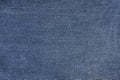 Blue jean texture. Blank cloth textile. Soft fabric. Flat surface Royalty Free Stock Photo