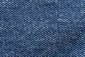 Blue jean texture. Blank denim textile background. Soft fabric. Flat cotton Royalty Free Stock Photo